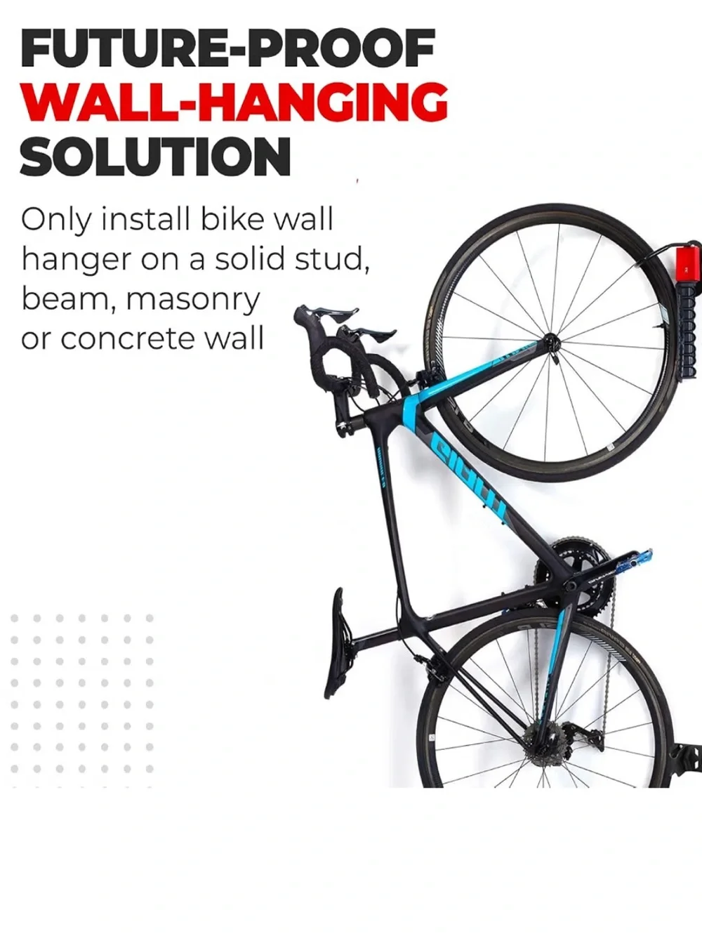 NWOT Pro Bike Tool Swivel Wall Mount for Bicycles- Vertical Hanging Rack